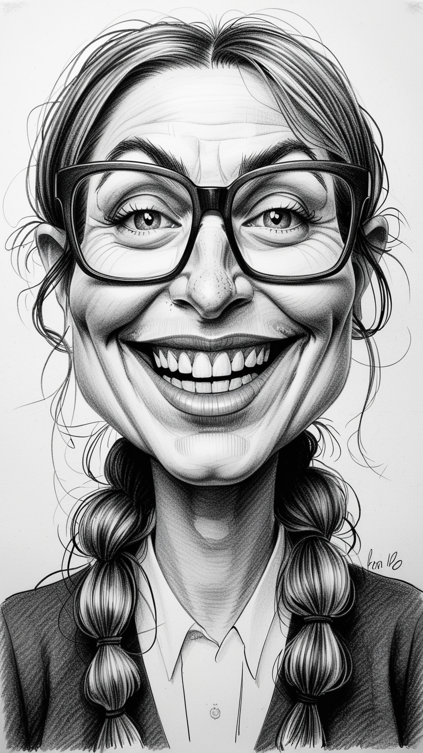 Caricatura a Lápis Carvão