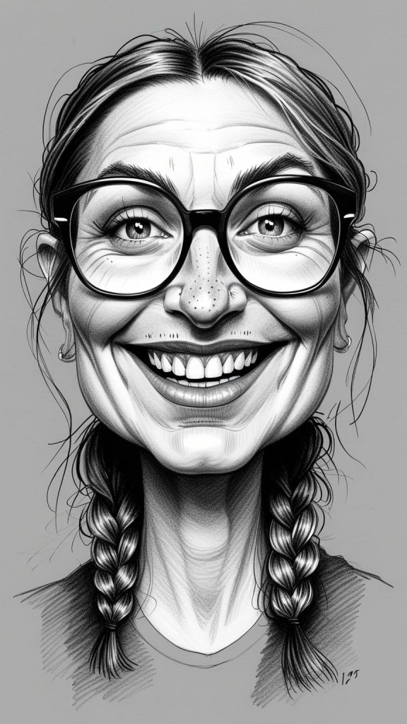 Caricatura a Lápis Carvão